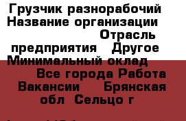 Грузчик-разнорабочий › Название организации ­ Fusion Service › Отрасль предприятия ­ Другое › Минимальный оклад ­ 25 000 - Все города Работа » Вакансии   . Брянская обл.,Сельцо г.